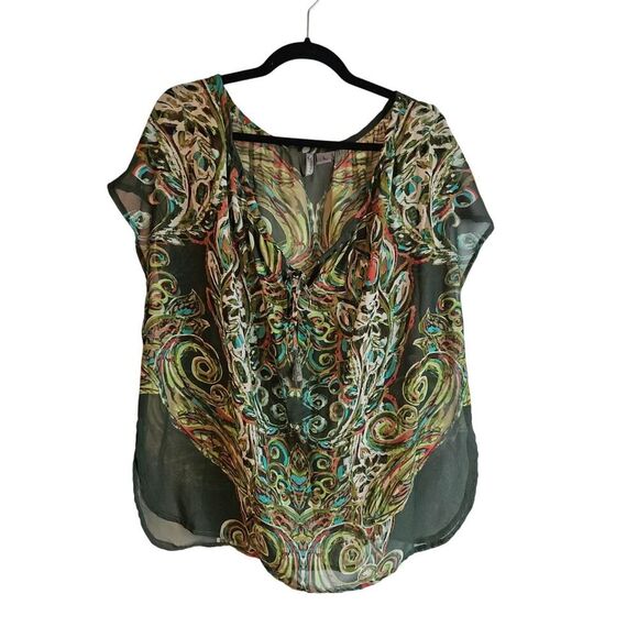 Beautiful Boho Blouse by New Directions Weekend - Size L (Plus) - Picture 1 of 5